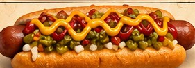 Wingman hot dog